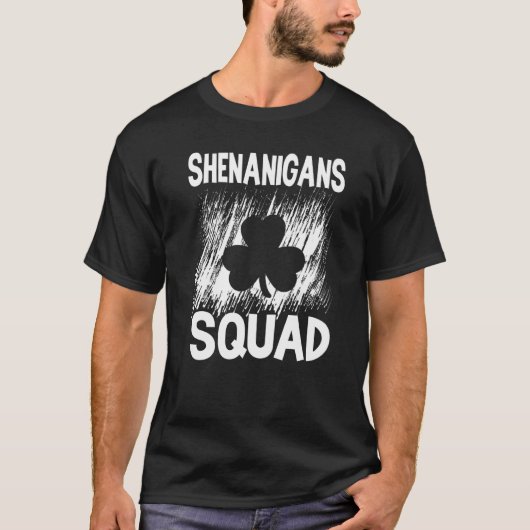 Shenanigans Squad St Patricks Day Irish Distress T-shirt (Voorkant)