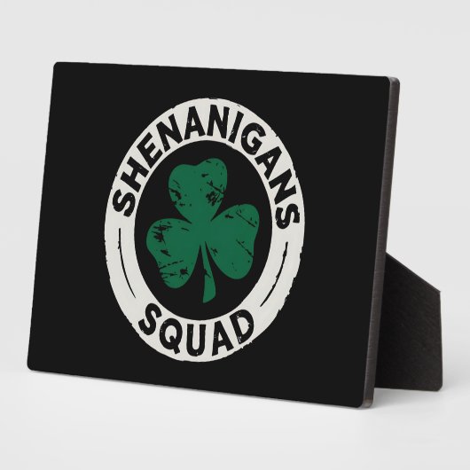 Shenanigans Squad St Patrick's Day Klaver Fotoplaat (Zijkant)