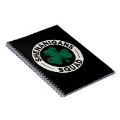 Shenanigans Squad St Patrick's Day Klaver Notitieboek (Rechterzijde)