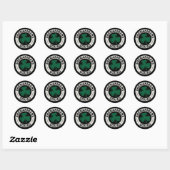 Shenanigans Squad St Patrick's Day Klaver Ronde Sticker (Vel)