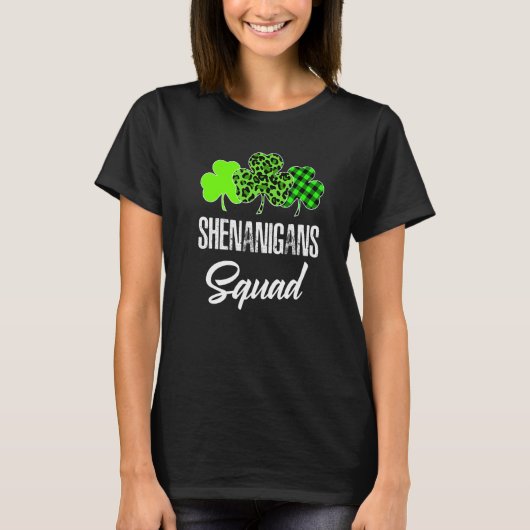 Shenanigans Squad St Patrick's Day Mannen Vrouwen T-shirt (Voorkant)
