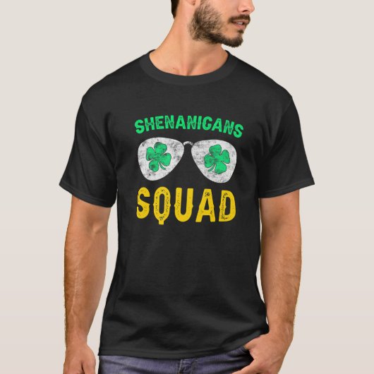 Shenanigans Squad St Patrick's Day Mannen Vrouwen T-shirt (Voorkant)