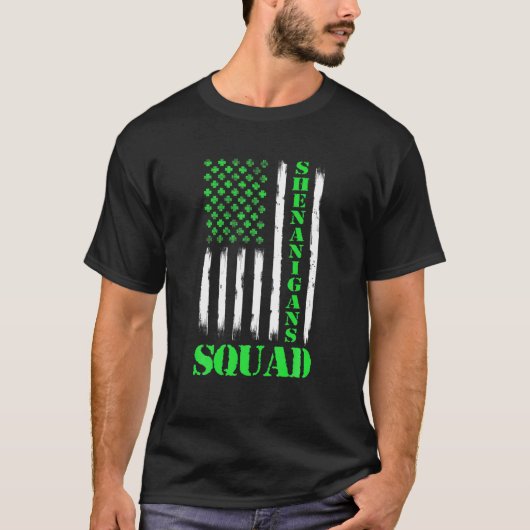 Shenanigans Squad St Patrick's Day Mannen Vrouwen T-shirt (Voorkant)