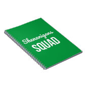 Shenanigans Squad St Patrick's Day Notitieboek (Rechterzijde)