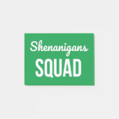 Shenanigans Squad St Patrick's Day Post-it® Notes (Voorkant)