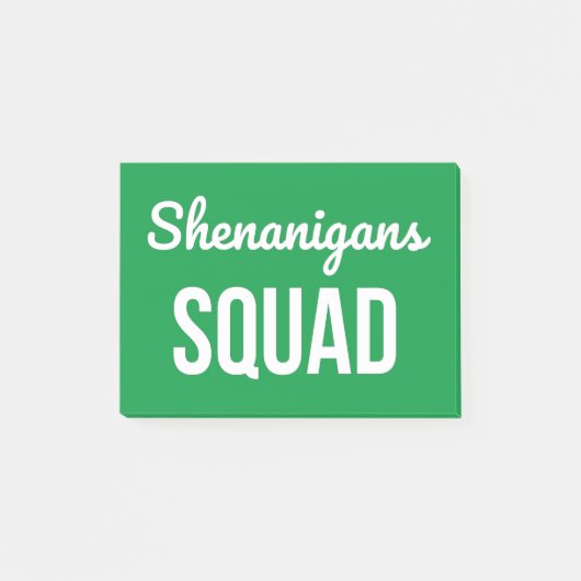 Shenanigans Squad St Patrick's Day Post-it® Notes (Voorkant)