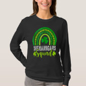 Shenanigans Squad St Patrick's Day Rainbow Shamroc T-shirt (Voorkant)