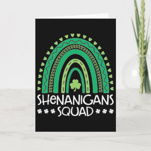 Shenanigans Squad St Patrick's Day Regenboog Shamr Kaart
