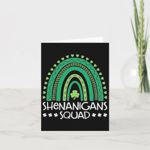 Shenanigans Squad St Patrick's Day Regenboog Shamr Kaart