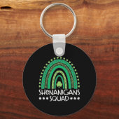 Shenanigans Squad St Patrick's Day Regenboog Shamr Sleutelhanger (Voorkant)