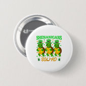 Shenanigans Squad St. Patrick's Day Schattige Schi Ronde Button 5,7 Cm (Voorkant /achterkant)