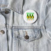 Shenanigans Squad St. Patrick's Day Schattige Schi Ronde Button 5,7 Cm (In situ)