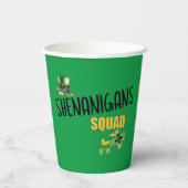 Shenanigans Squad, St. Patrick's Day Team Papieren Bekers (Achterkant)