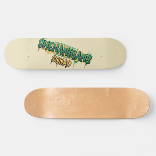 Shenanigans Squad Street Patrick's Day Persoonlijk Skateboard (Horizontaal)