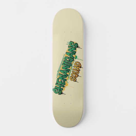 Shenanigans Squad Street Patrick's Day Persoonlijk Skateboard (Voorkant)