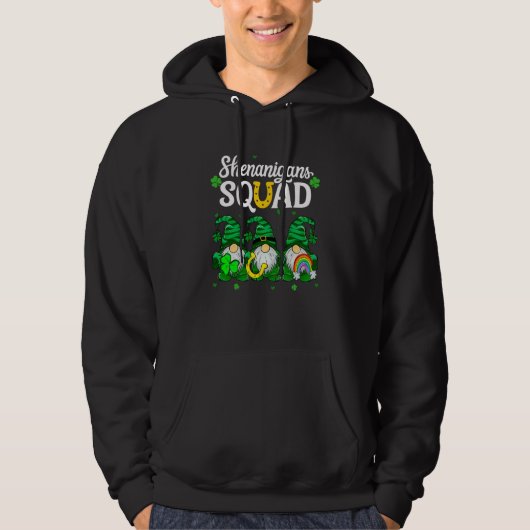 Shenanigans Squad Teachers St Patricks Day Gnomes Hoodie (Voorkant)