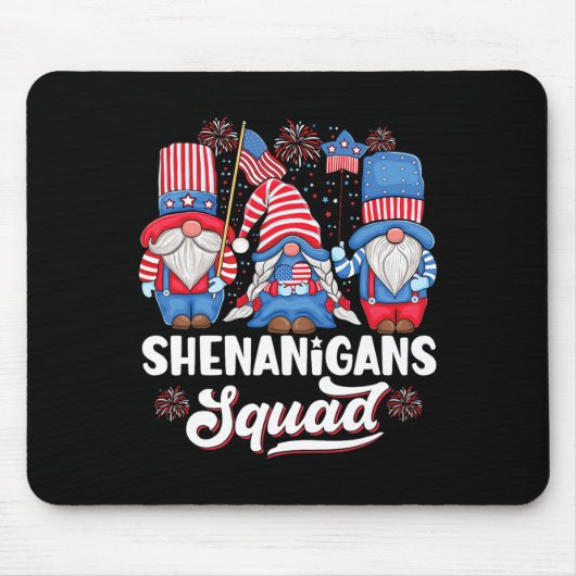 Shenanigans Squad VS Onafhhankelijkheidsdag 4 juli Muismat (Voorkant)