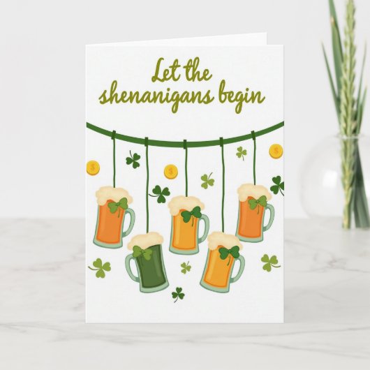 Shenanigans St. Patrick's Dag Kaart (Voorkant)