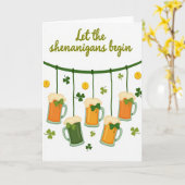 Shenanigans St. Patrick's Dag Kaart (Gele Bloem)