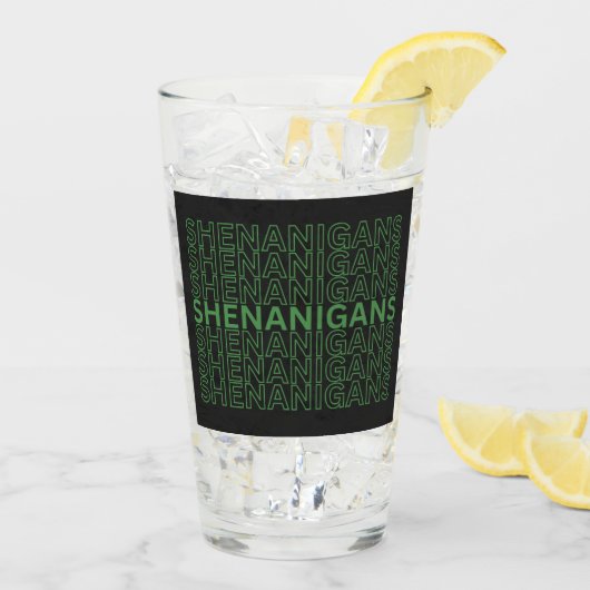 Shenanigans St. Patrick's Day Glas (Achterkant ijs)