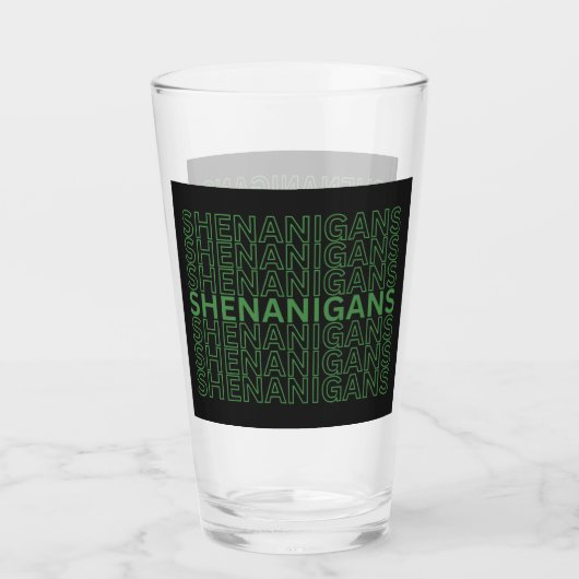  Shenanigans St. Patrick's Day Glas (Voorkant)