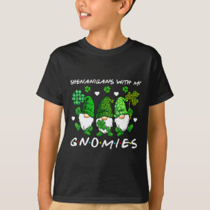 Shenanigans St Patricks Day Gnomes Family Boys Gir T-shirt