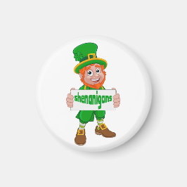 Shenanigans St. Patrick's Day Leprechaun St Pattys Magneet