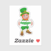 Shenanigans St. Patrick's Day Leprechaun St Pattys Sticker (Vel)
