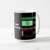 Shenanigans Vandaag Hersteldus Morgen Grappig Koffiemok (Voorkant rechts)