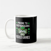 Shenanigans Video Games Funny Gamer St Patricks Da Koffiemok (Links)