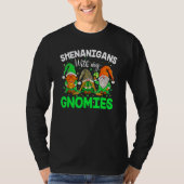 Shenanigans With My Gnomies St Patrick's Day Gnome T-shirt (Voorkant)