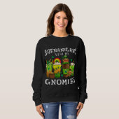 Shenanigans With My Gnomies St Patrick's Day Gnome Trui (Voorkant volledig)