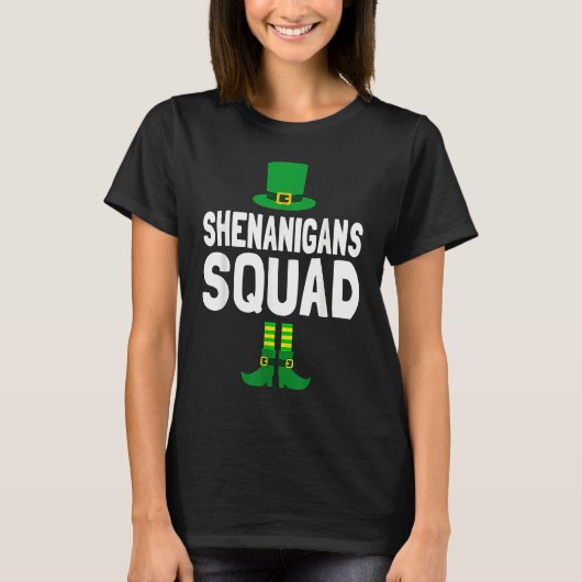 Shenanigator Cute Leprechaun Elf St Patricks Day S T-shirt (Voorkant)
