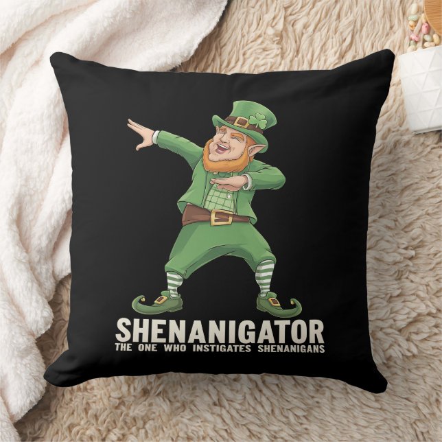 Shenanigator Dabbing Kabouter St. Patrick's Dag Kussen (Deken)