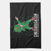 Shenanigator Dabbing St. Patrick's Dag Shenanigans Theedoek (Verticaal)
