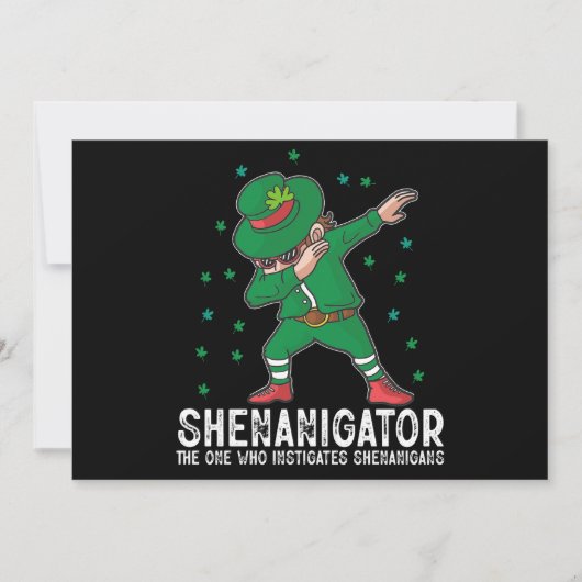 Shenanigator Dabbing St Patrick's Day Shenanigans Kaart (Voorkant)