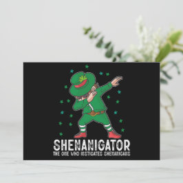 Shenanigator Dabbing St Patrick's Day Shenanigans Kaart