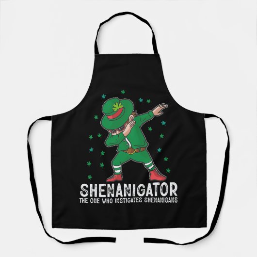 Shenanigator Dabbing St Patrick's Day Shenanigans Schort (Voorkant)