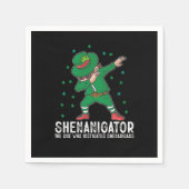 Shenanigator Dabbing St Patrick's Day Shenanigans Servet (Voorkant)