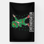 Shenanigator Dabbing St Patrick's Day Shenanigans Spandoek (Verticaal)