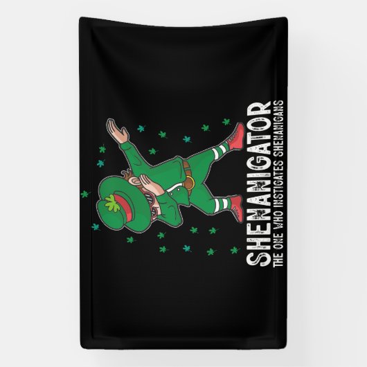 Shenanigator Dabbing St Patrick's Day Shenanigans Spandoek (Verticaal)
