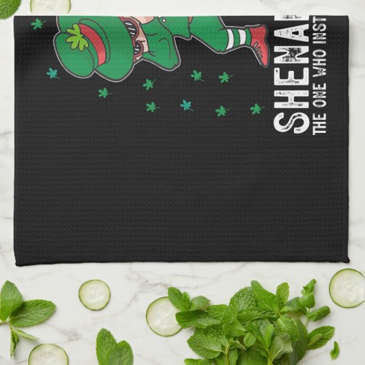 Shenanigator Dabbing St Patrick's Day Shenanigans Theedoek (Gevouwen)