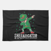 Shenanigator Dabbing St Patrick's Day Shenanigans Theedoek (Horizontaal)