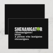 Shenanigator Definitie St Patricks Dag Briefkaart (Voorkant / Achterkant)