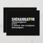Shenanigator Definition St Patricks Day Briefkaart (Voorkant / Achterkant)