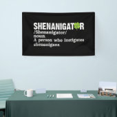 Shenanigator Definition St Patricks Day Spandoek (Beurs)