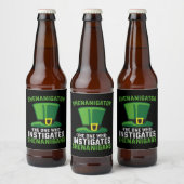 Shenanigator degene die Shenanigans aanzet Bier Etiket (Flessen)