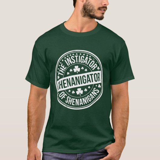 Shenanigator St. Patrick's Dag Grappige Ierse Sham T-shirt (Voorkant)