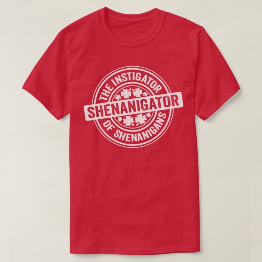 Shenanigator White T-shirt (Design voorkant)