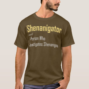 Shenanigator Woordenboek Definitie Grappig St Day T-shirt